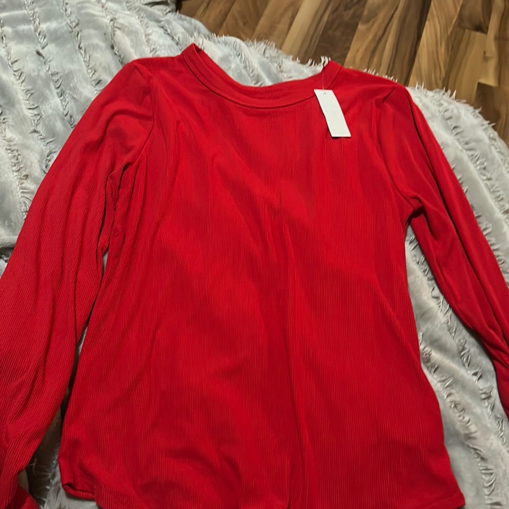Red sleep tee shirt